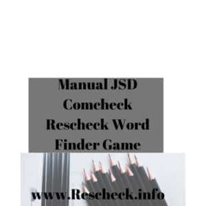 Rescheck Manual J Manual S Manual D Comcheck Word Search Game (2)