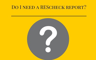 Do my plans need a REScheck energy report?