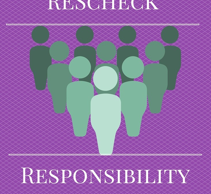 Whose responsibility is the REScheck report?