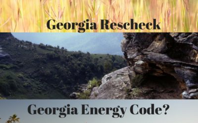 Georgia Rescheck, What Code Should I use?
