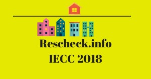 IECC 2018 Rescheck