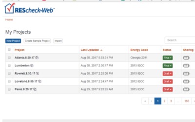 Rescheck Software Update and the new SEARCH feature