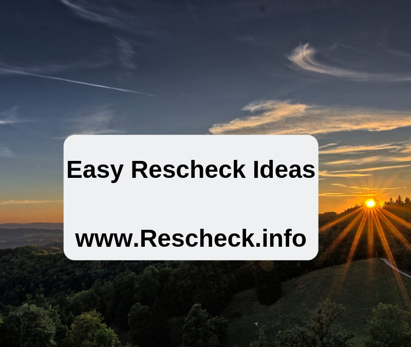 Ideas to make the Rescheck the easiest part of your construction project. Brought to you by https://www.rescheck.info , the Rescheck Podcast, and Reschexpert Blog