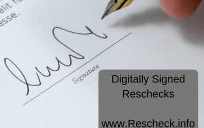 What is a Digitally Signed Rescheck?