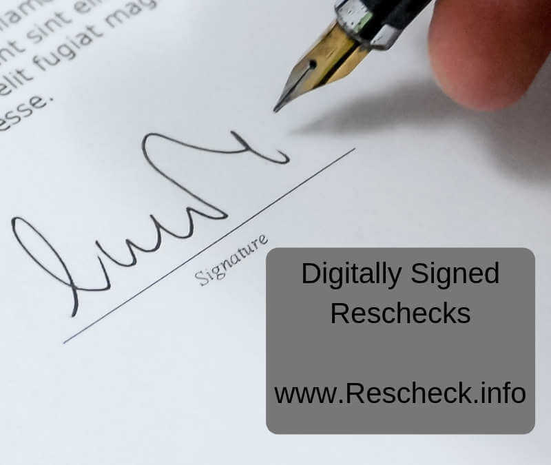 Digitally Signed Rescheck
