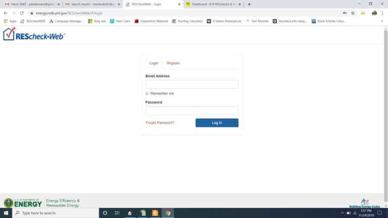 Rescheck Web and Comcheck Web Back Online