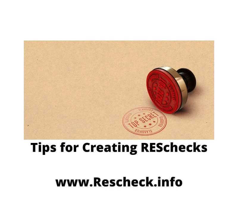 Tips for Creating RESchecks