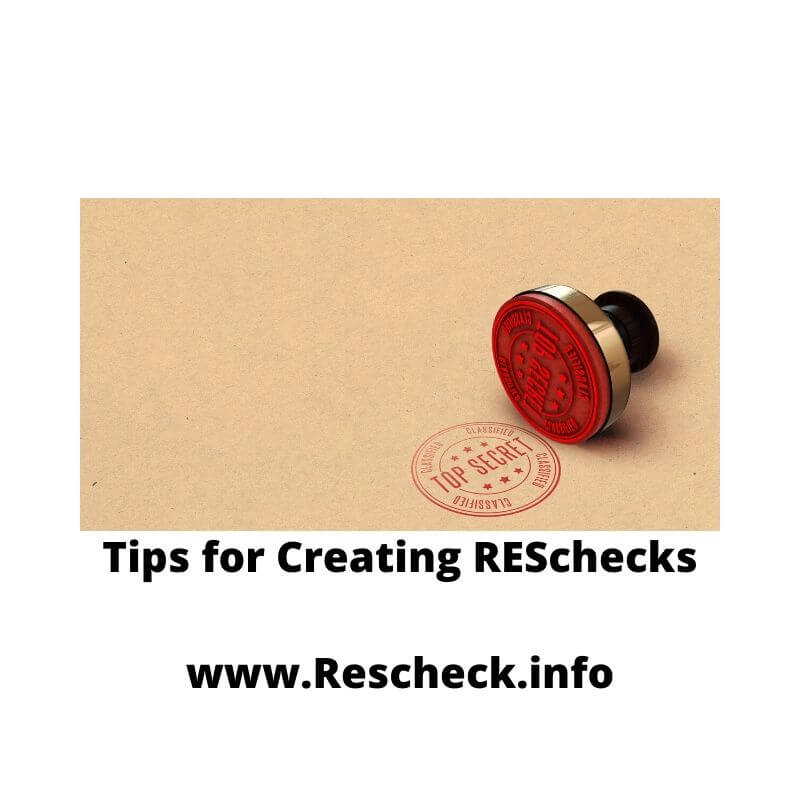 Tips for Creating RESchecks