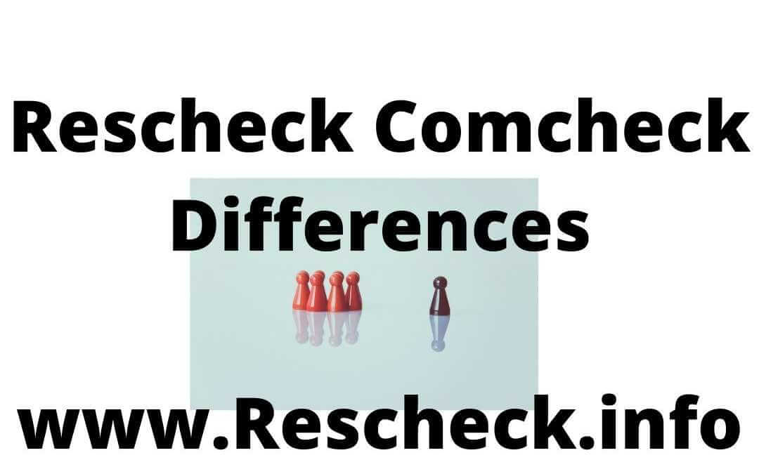 Features on Comcheck that are Absent from Rescheck