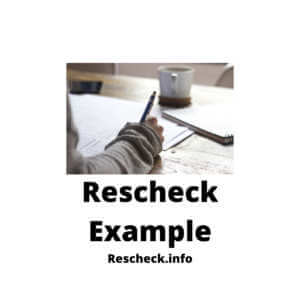 Rescheck Sample, Rescheck Example