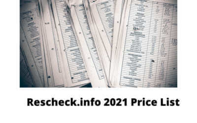 Rescheck.info Price Pricing List 2021