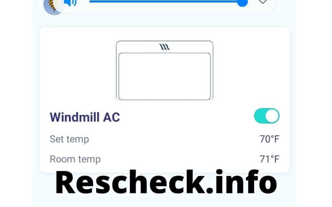 Rescheck.info Windmill AC Install
