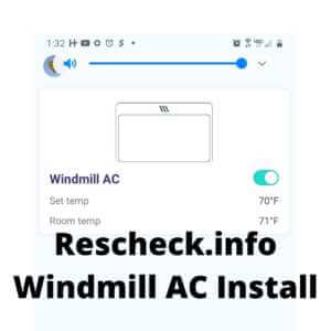 Rescheck.info Windmill AC Install