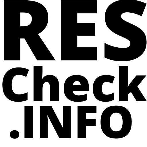 https://www.Rescheck.info