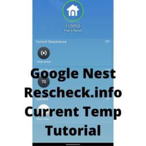 Google Nest Thermostat Rescheck.info Current Temp Tutorial