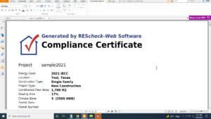 IECC 2021 Sample Rescheck
