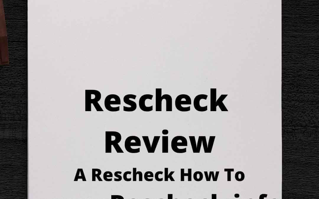 Rescheck Review