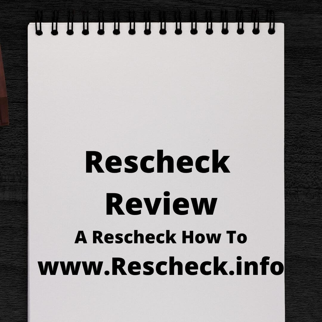 Rescheck Review A Rescheck How To