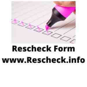 Rescheck Form www.Rescheck.info