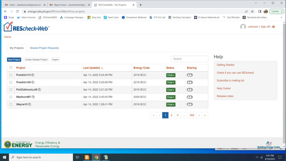 Rescheck Web is Back Online After Maintenance Outage Earlier