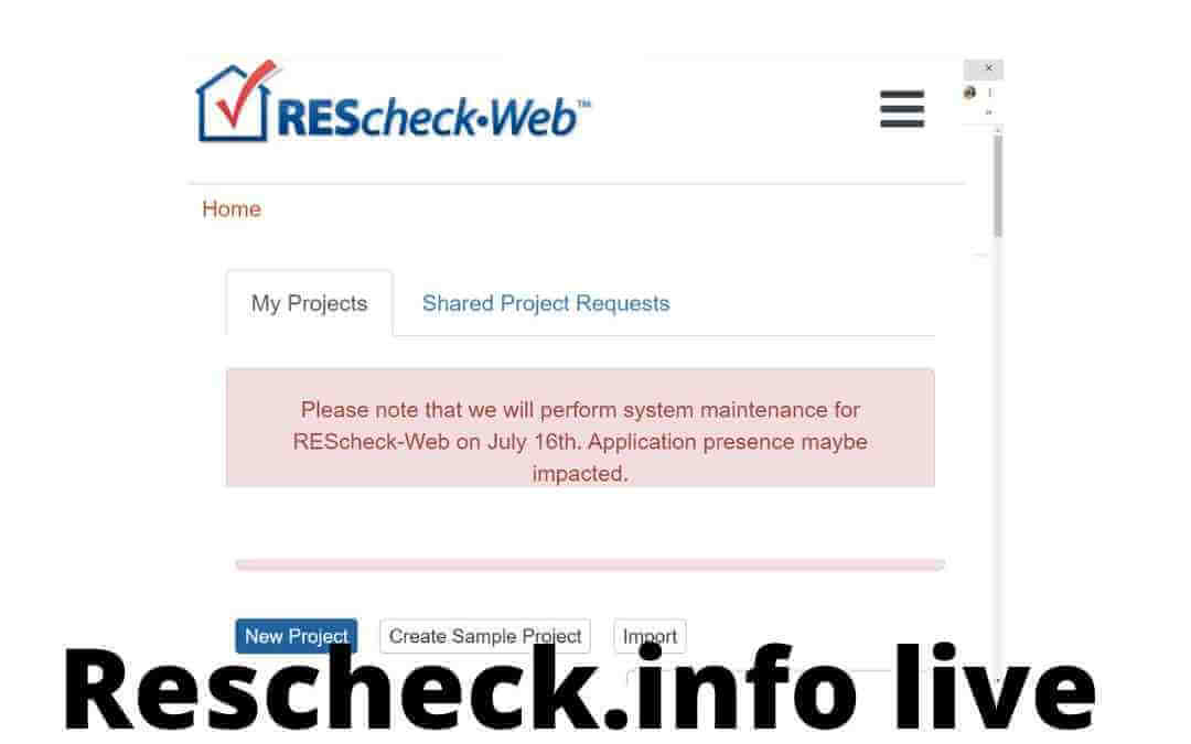 Rescheck Web Maintenance