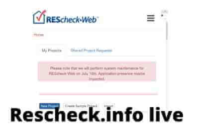 Rescheck Web Maintenance