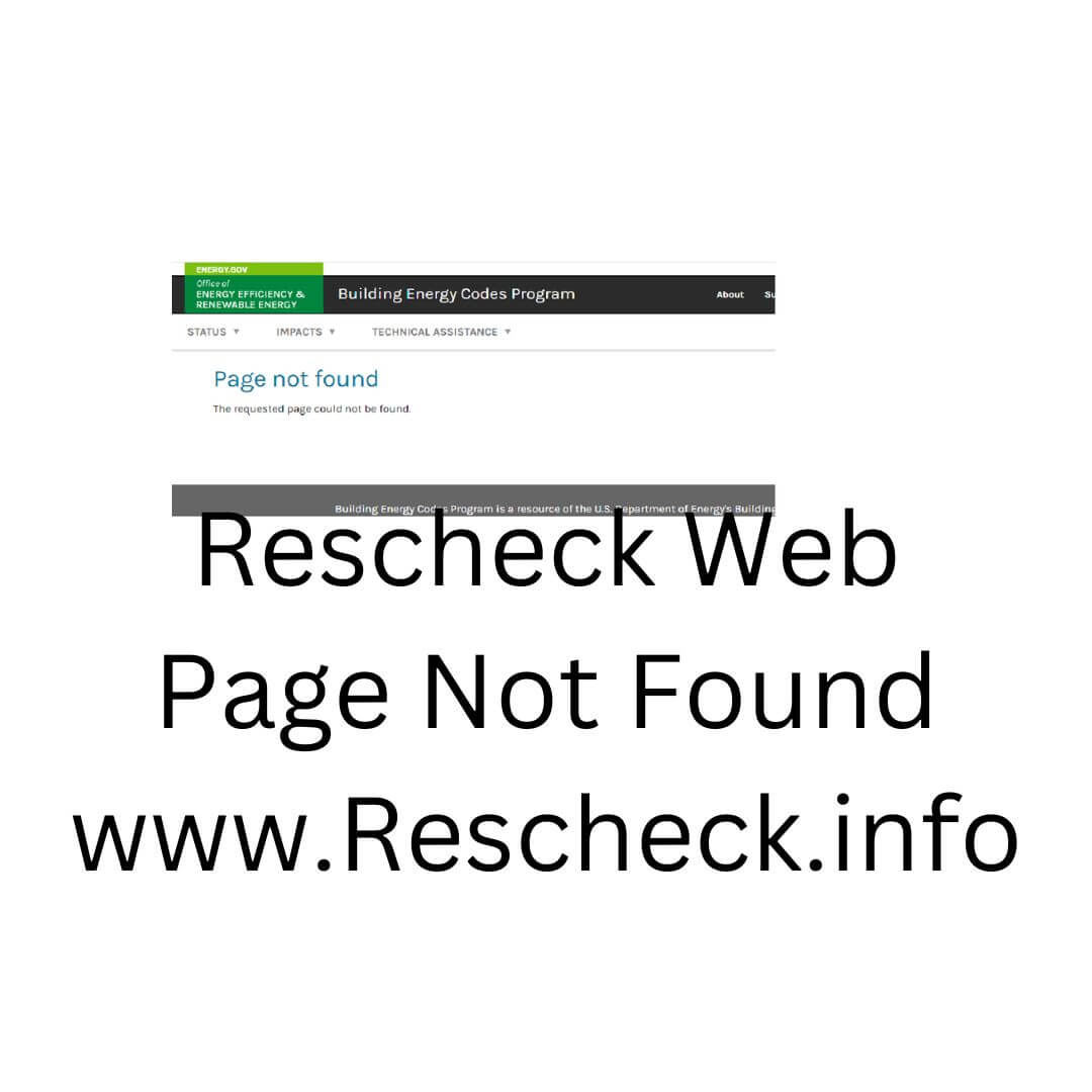 Rescheck Web Page Not Found