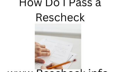 How Do I Pass A Rescheck?