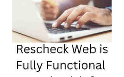 Rescheck Web is Fully Functional