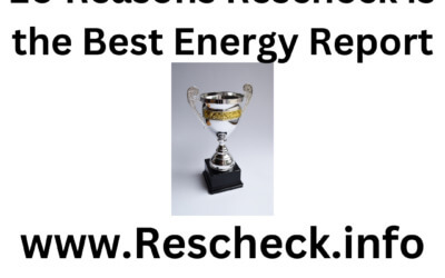 10 Reasons Rescheck is the Best Energy Report