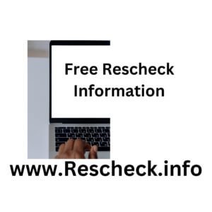 Free Rescheck Information on laptop