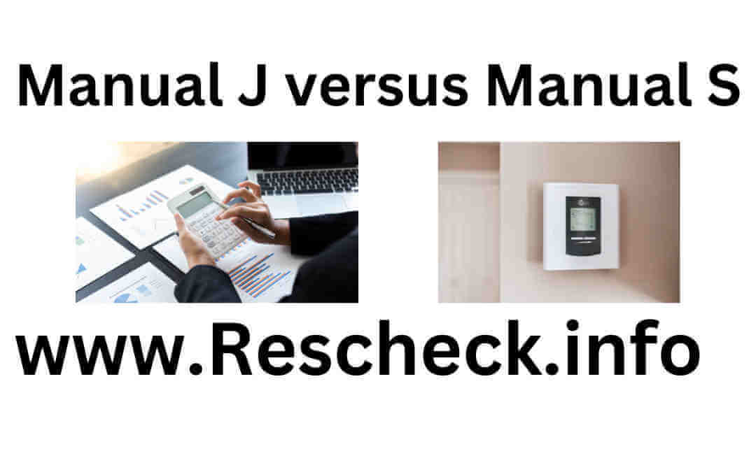 Manual j report and calculator, manual s and equipment thermostat