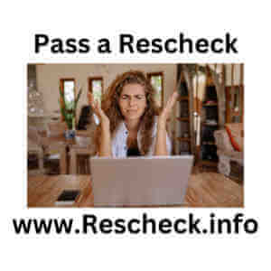 Frustrated lady trying to pass Rescheck on Rescheck Web