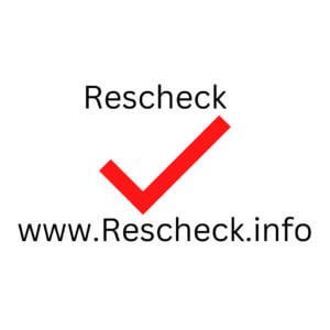 Rescheck and red Rescheck.info pass check