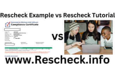 Rescheck Example versus Rescheck Tutorial