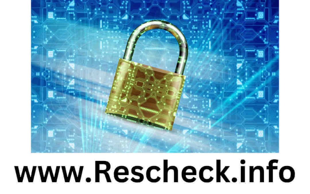 Rescheck Security lock on Rescheck web