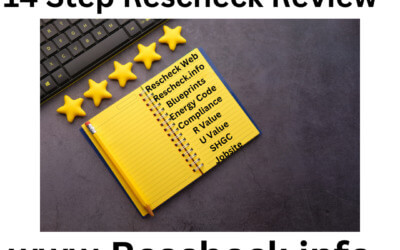 keyboard and Rescheck checklist steps