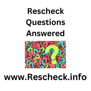 Rescheck Questions FAQ question mark