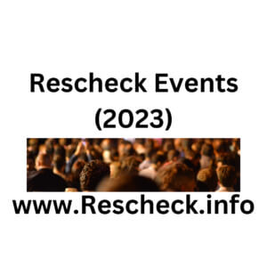 Rescheck Events (2023)
