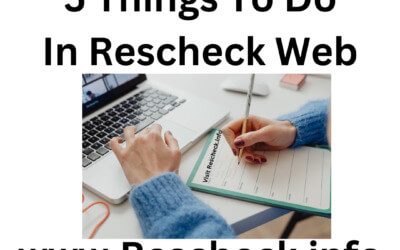 5 Things To Do In Rescheck Web