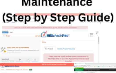Rescheck Web Maintenance (Step by Step Guide)
