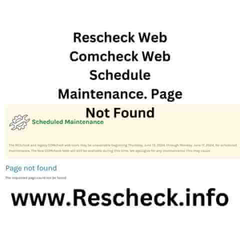 Rescheck Web Comcheck Web Schedule Maintenance. Page Not Found | $79 ...