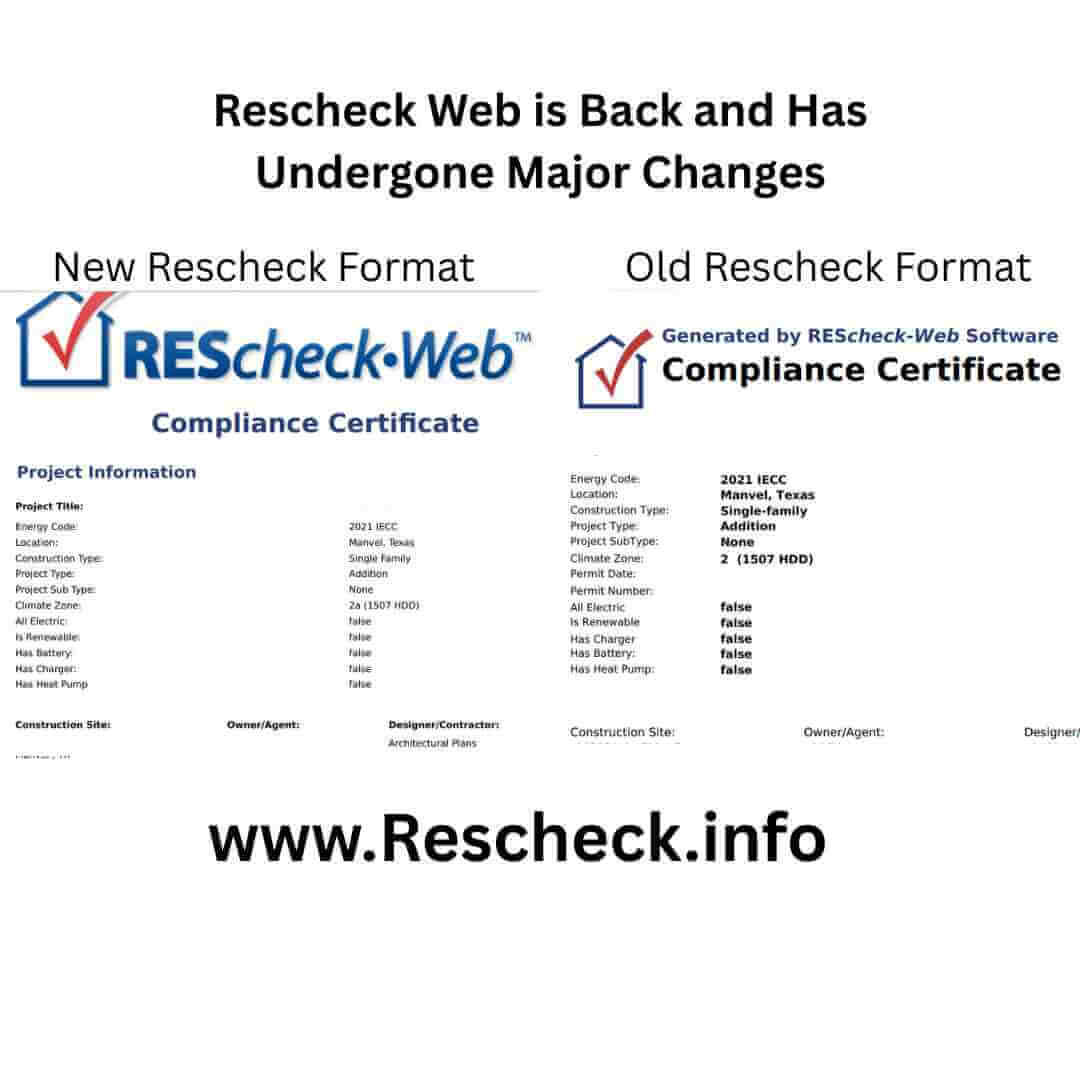 Rescheck Web is Back and Has Undergone Major Changes