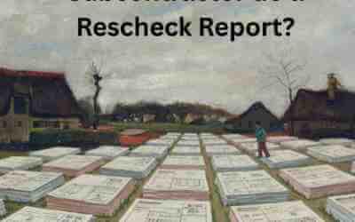 Can a Contractor or Subcontractor do a Rescheck Report?