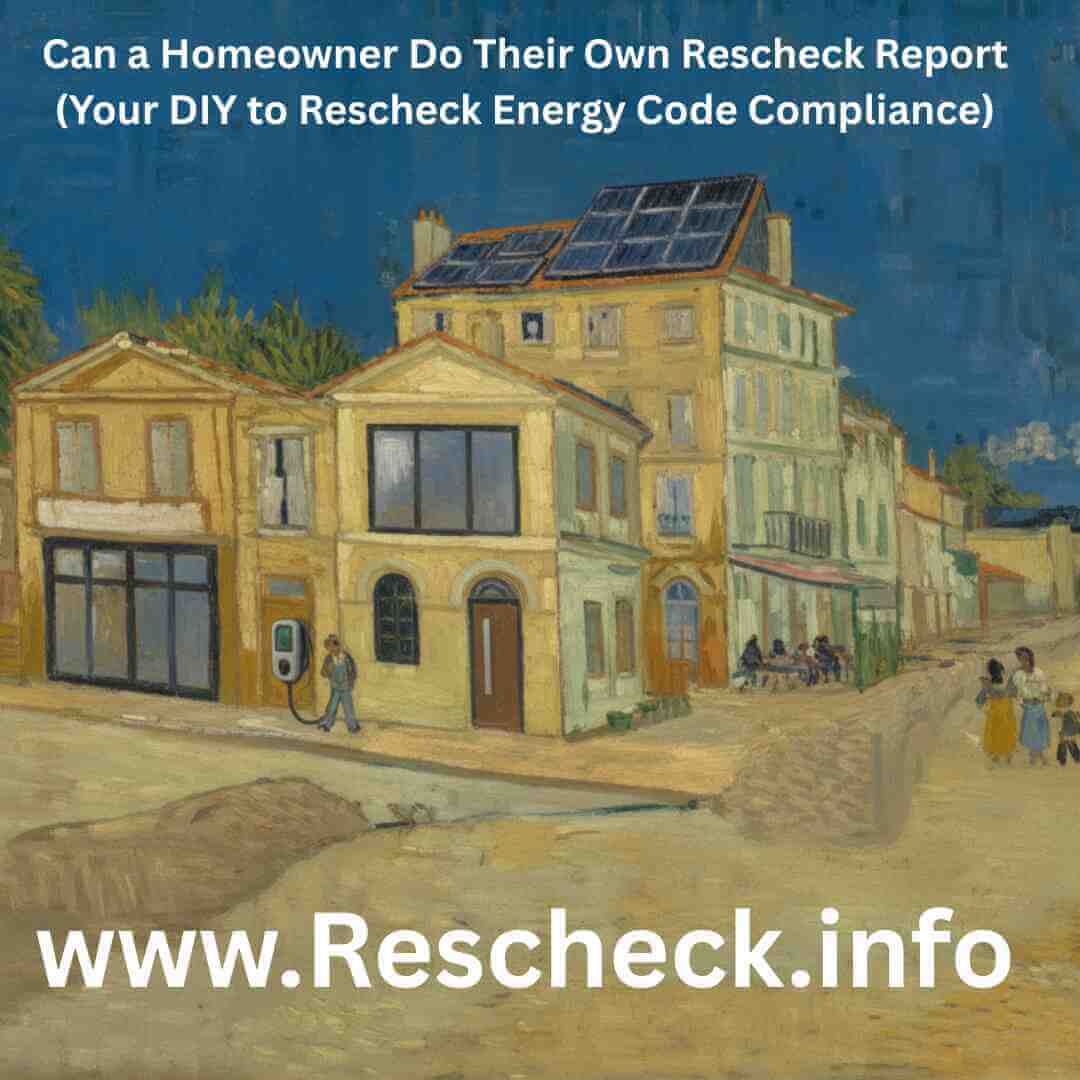 🏡 Can a Homeowner Do Their Own Rescheck Report? (Your DIY to Rescheck Energy Code Compliance)