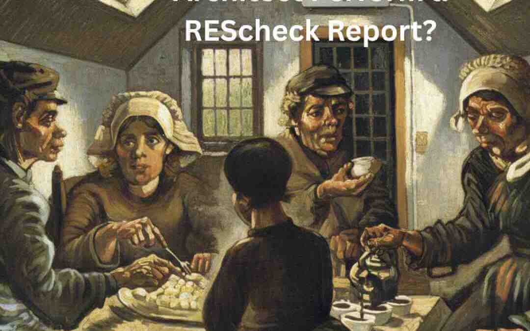 Can an Engineer or an Architect Perform a REScheck Report?