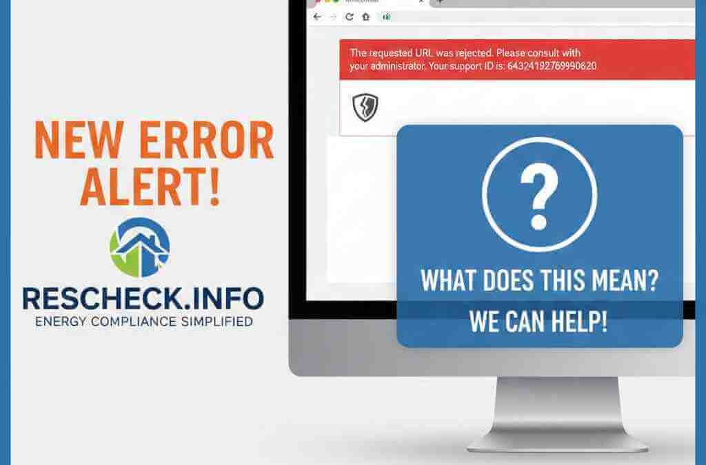 Rescheck Web New Error Message Explained