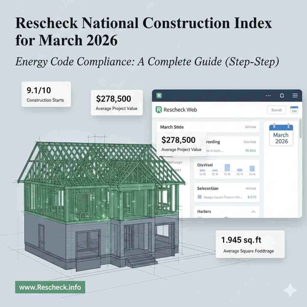 Rescheck National Construction Index for March 2026