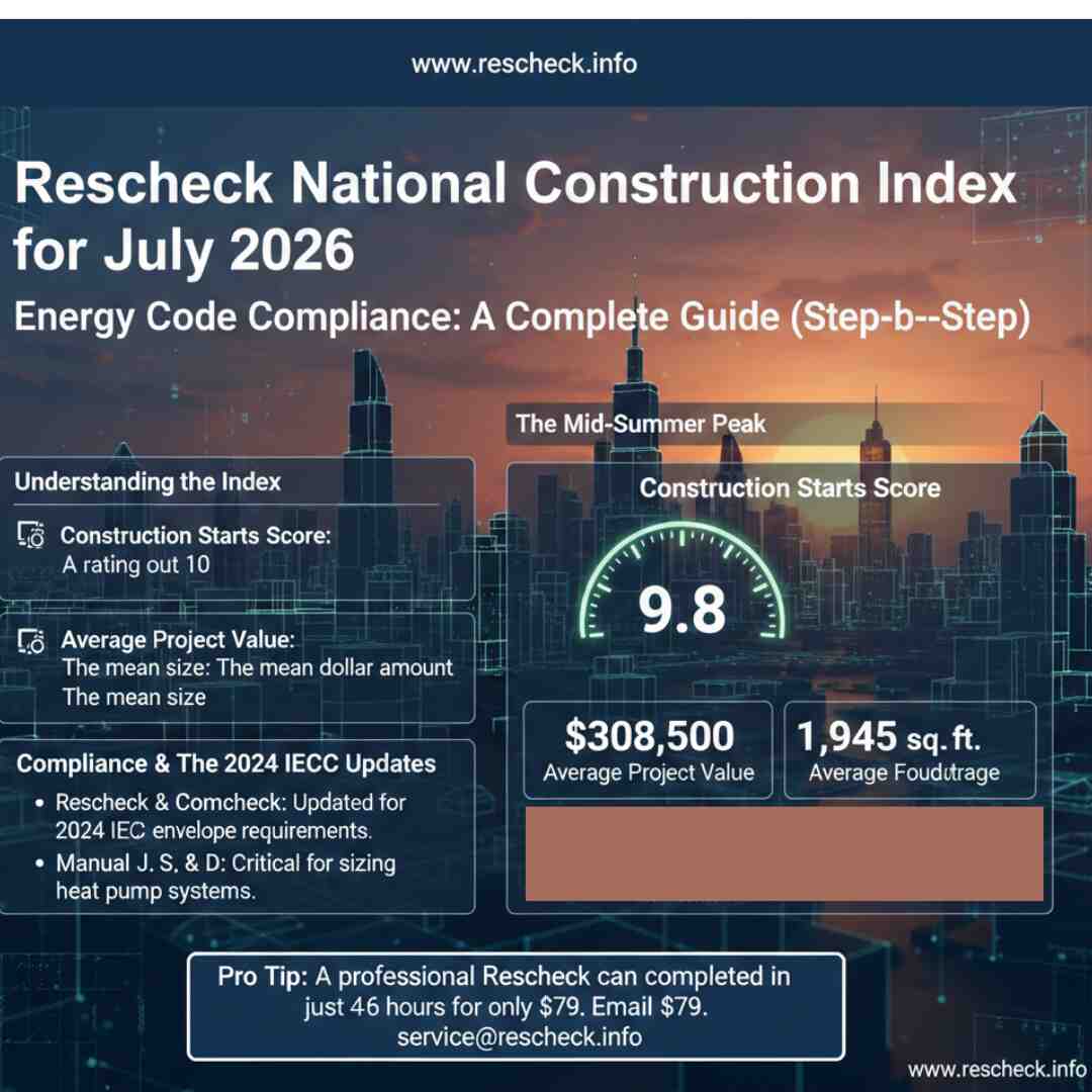 Rescheck National Construction Index for July 2026