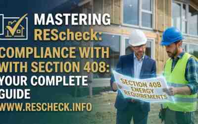 Rescheck Web Efficiency Package Section 408 Options Explained